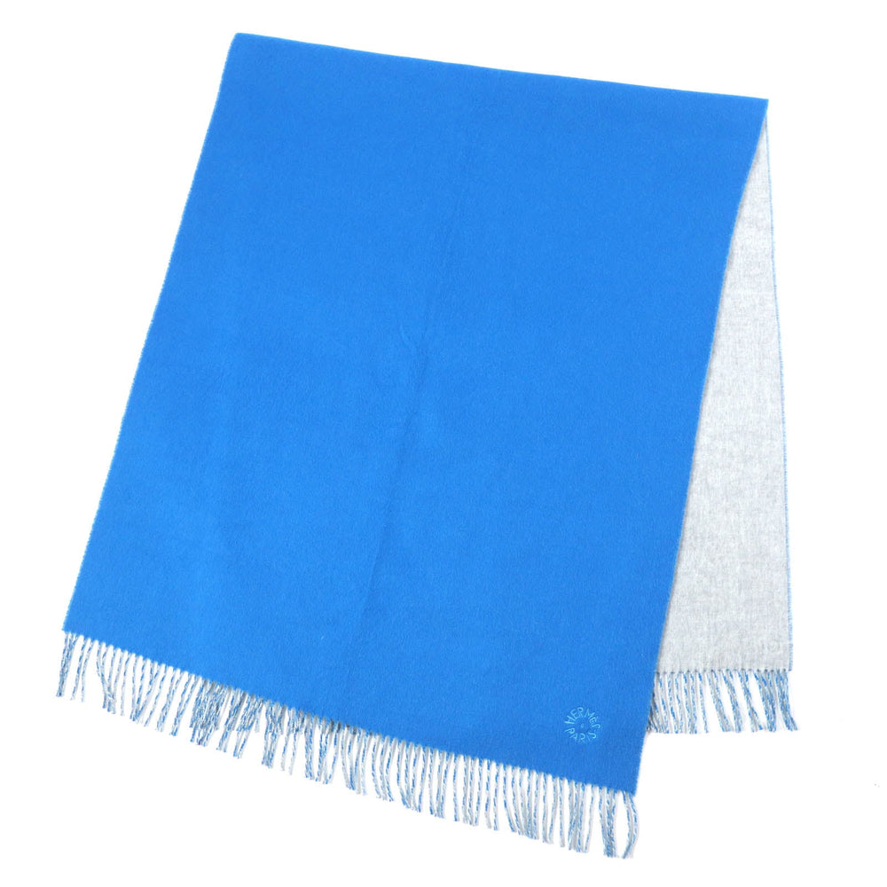 HERMES shawl H259084S Main: 100% cashmere blue Women Used Authentic