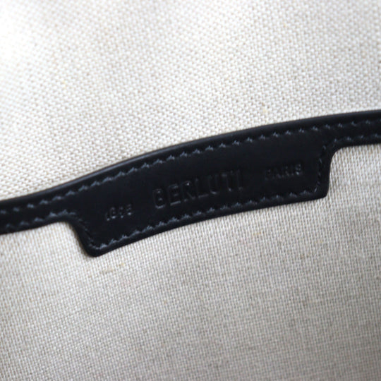 Berluti Clutch bag Main: Scritto leather Gray Purple type Nino GM mens Used Authentic