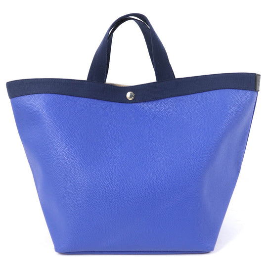 Herve Chapelier Tote Bag 725GP Main: Coated canvas, Lining: Cotton Blue type Women L Used Authentic