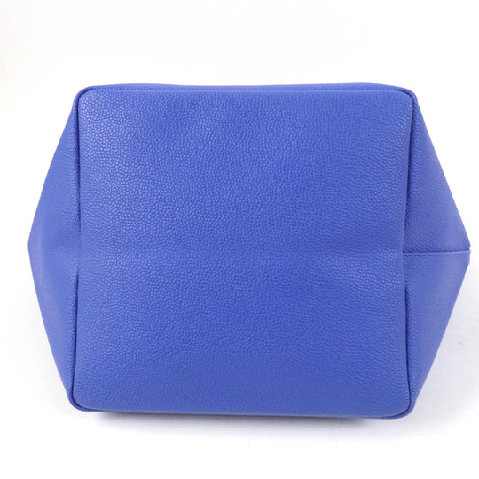 Herve Chapelier Tote Bag 725GP Main: Coated canvas, Lining: Cotton Blue type Women L Used Authentic