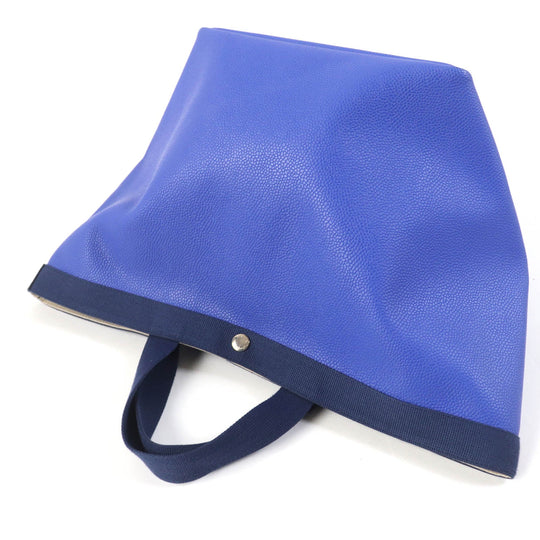 Herve Chapelier Tote Bag 725GP Main: Coated canvas, Lining: Cotton Blue type Women L Used Authentic