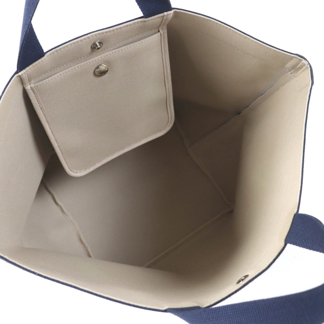 Herve Chapelier Tote Bag 725GP Main: Coated canvas, Lining: Cotton Blue type Women L Used Authentic