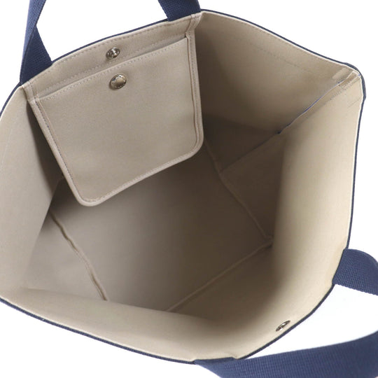 Herve Chapelier Tote Bag 725GP Main: Coated canvas, Lining: Cotton Blue type Women L Used Authentic