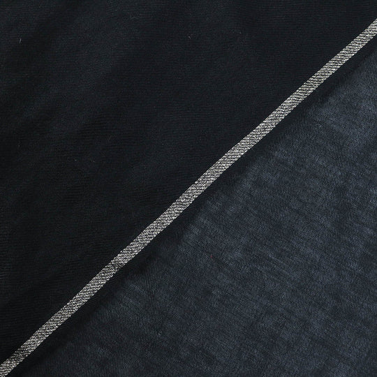 CHANEL Scarf 15C Main: 100% cashmere black gold glitter Women Used Authentic