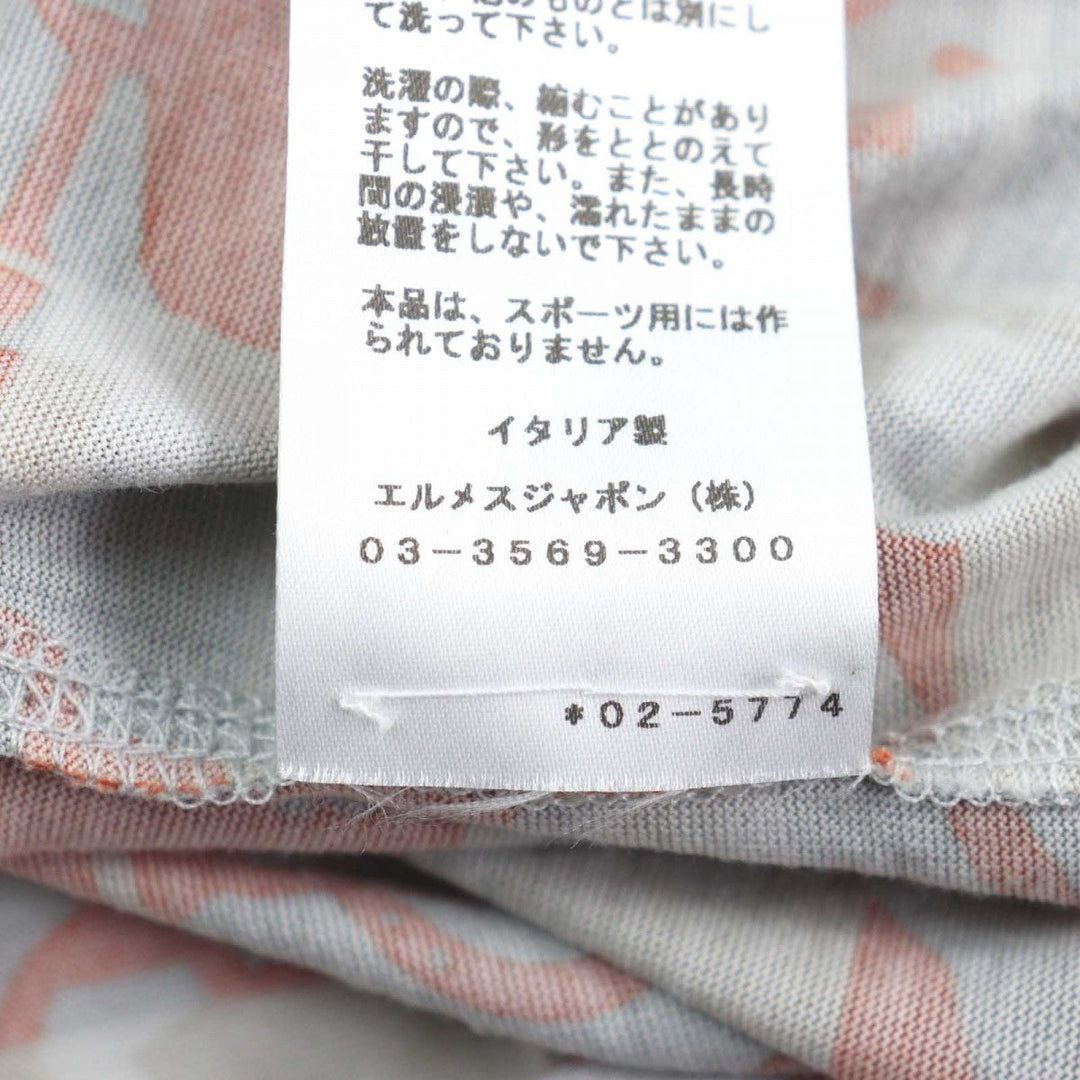 HERMES Short sleeve T-shirt Main: 100% cotton multicolor mens L Used Authentic