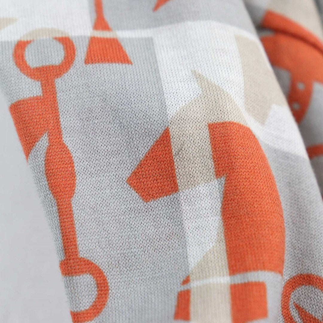 HERMES Short sleeve T-shirt Main: 100% cotton multicolor mens L Used Authentic