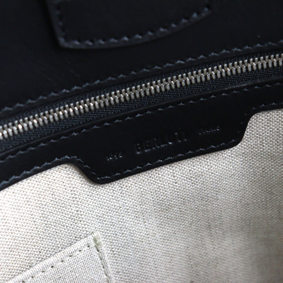 Berluti Tote Bag Main: Scritto leather Dark gray type Toujours Mini Neo mens Used Authentic