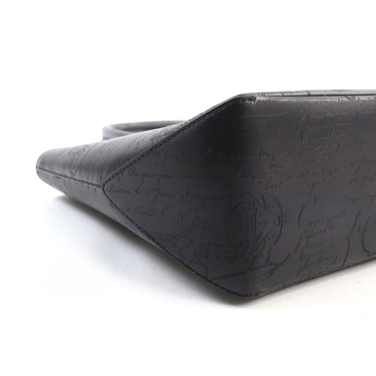 Berluti Tote Bag Main: Scritto leather Dark gray type Toujours Mini Neo mens Used Authentic