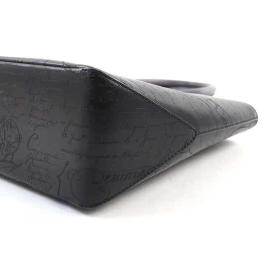 Berluti Tote Bag Main: Scritto leather Dark gray type Toujours Mini Neo mens Used Authentic