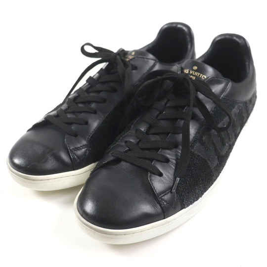 LOUIS VUITTON Low cut sneakers Main: Leather black Luxembourg Klein mens 6 1/2 Used Authentic