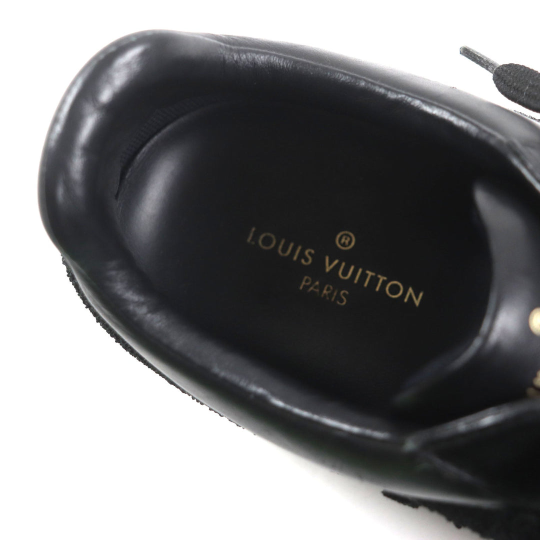 LOUIS VUITTON Low cut sneakers Main: Leather black Luxembourg Klein mens 6 1/2 Used Authentic