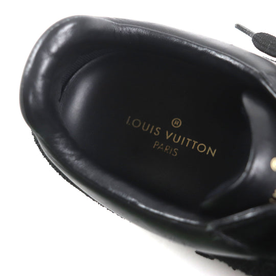 LOUIS VUITTON Low cut sneakers Main: Leather black Luxembourg Klein mens 6 1/2 Used Authentic