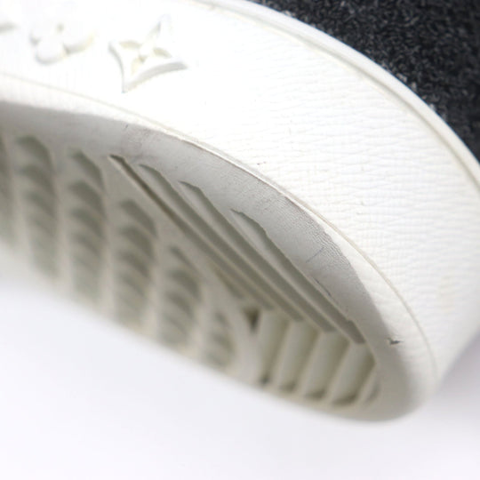 LOUIS VUITTON Low cut sneakers Main: Leather black Luxembourg Klein mens 6 1/2 Used Authentic