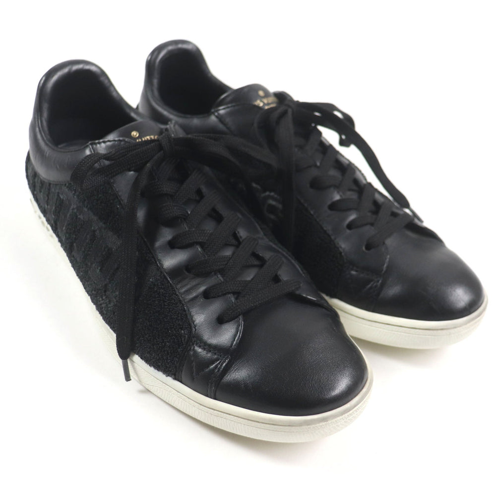 LOUIS VUITTON Low cut sneakers Main: Leather black Luxembourg Klein mens 6 1/2 Used Authentic