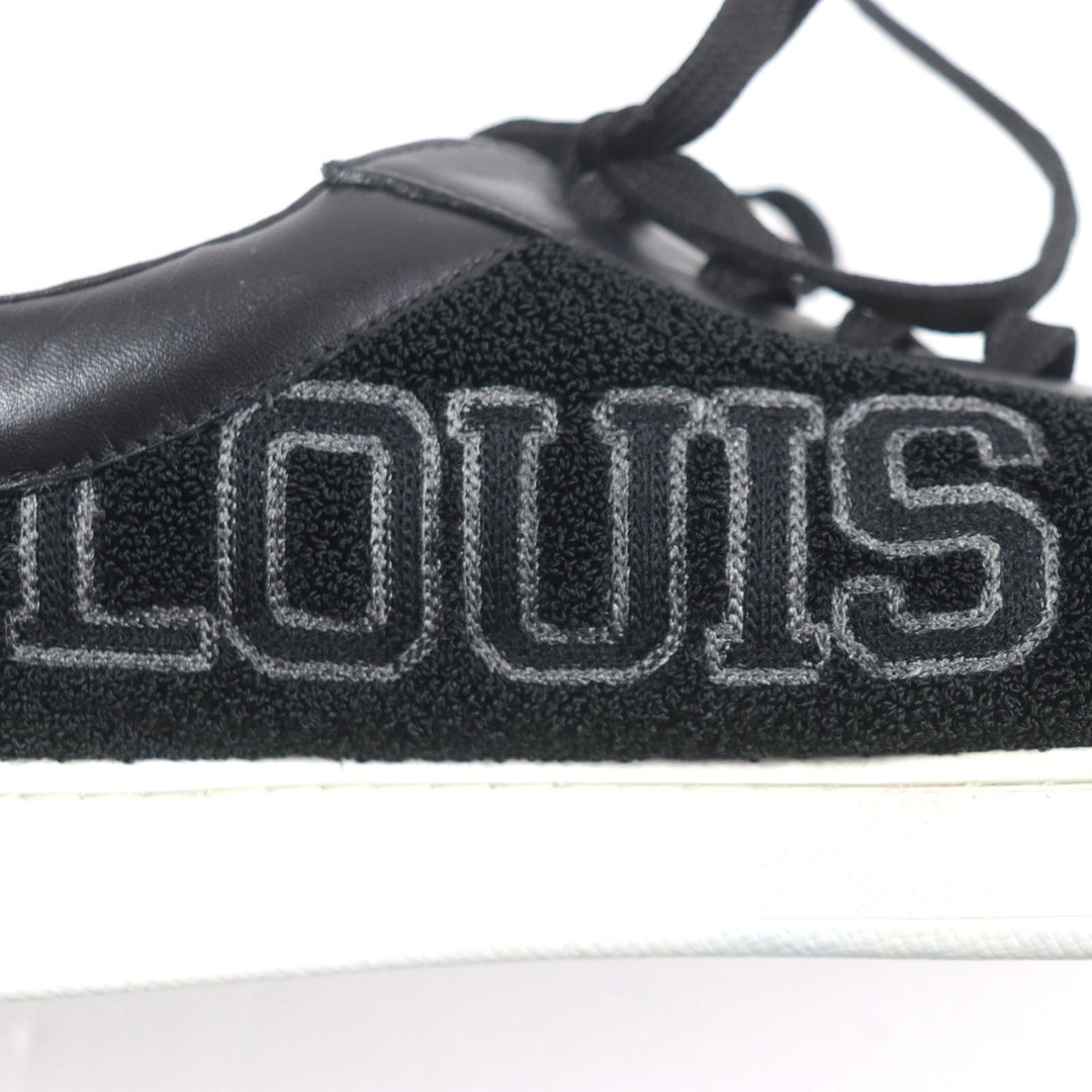 LOUIS VUITTON Low cut sneakers Main: Leather black Luxembourg Klein mens 6 1/2 Used Authentic