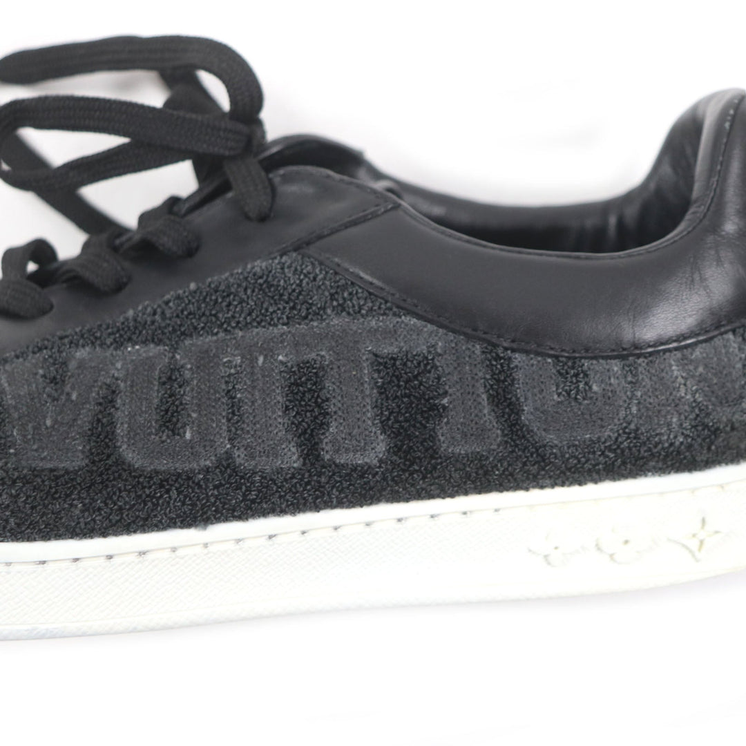LOUIS VUITTON Low cut sneakers Main: Leather black Luxembourg Klein mens 6 1/2 Used Authentic