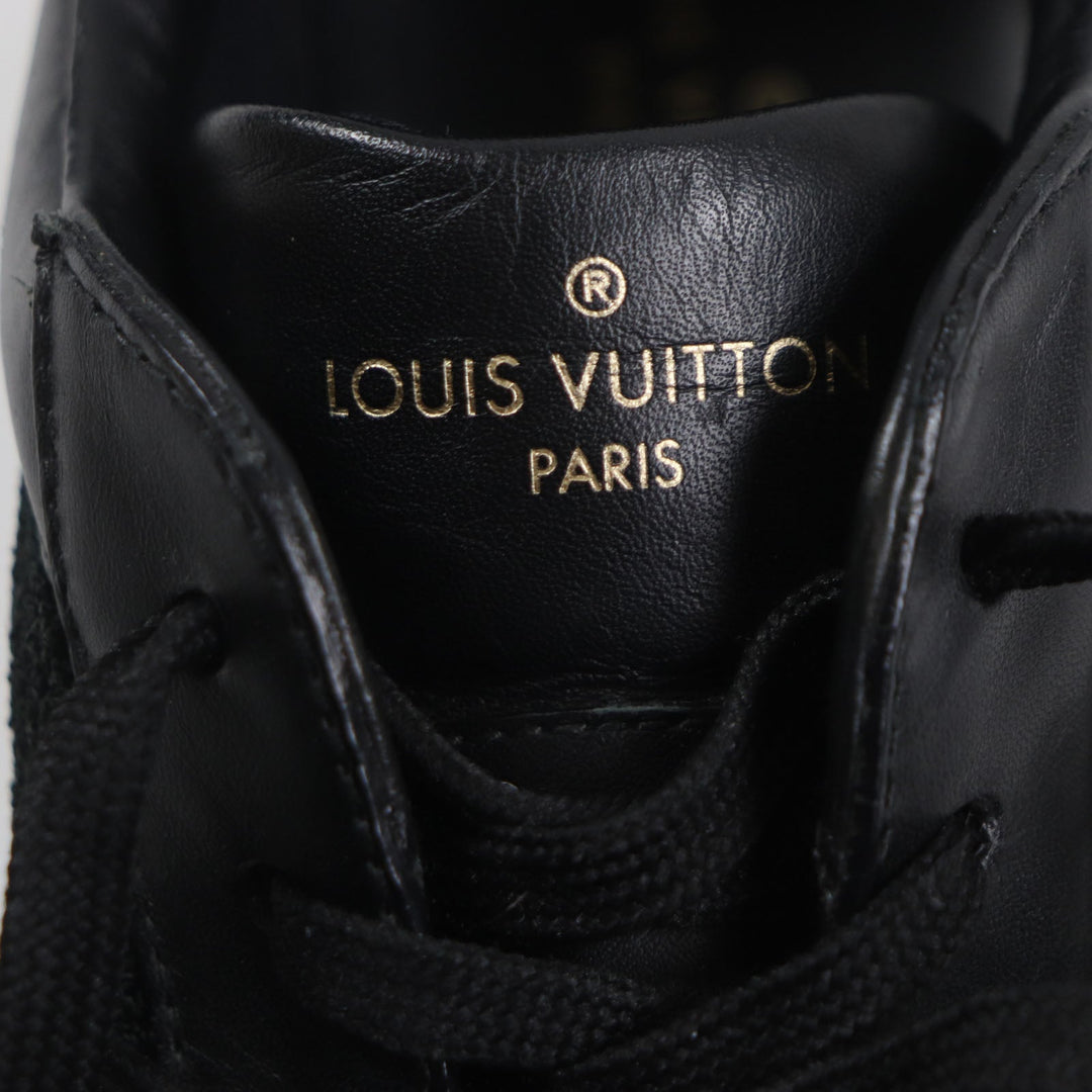 LOUIS VUITTON Low cut sneakers Main: Leather black Luxembourg Klein mens 6 1/2 Used Authentic