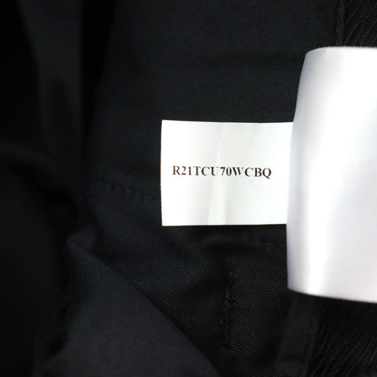 Berluti Pants R21TCU70-001 Main: 100% wool, part: 65% polyester, part: 35% cotton, leather part: calfskin black Cargo Trousers mens 46 Used Authentic