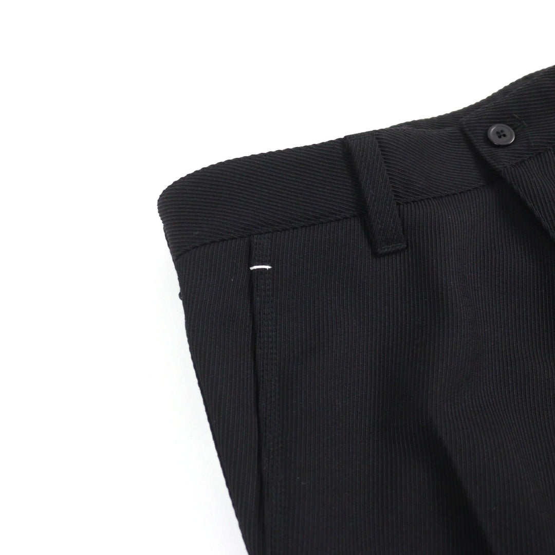 Berluti Pants R21TCU70-001 Main: 100% wool, part: 65% polyester, part: 35% cotton, leather part: calfskin black Cargo Trousers mens 46 Used Authentic