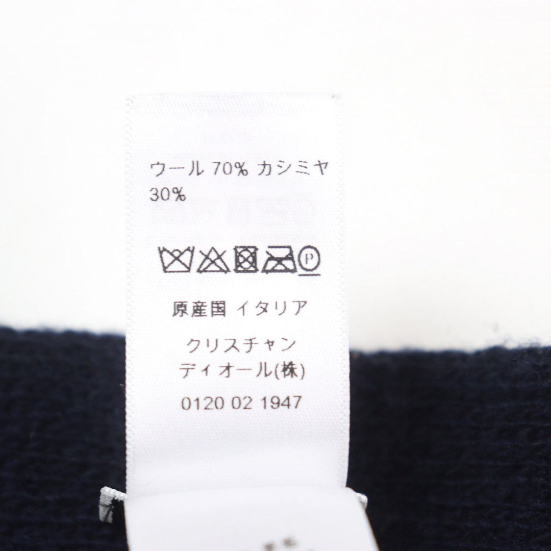 Christian Dior Scarf 85NON308I001 Main: 70% wool, Main: 30% cashmere Navy red mens Used Authentic