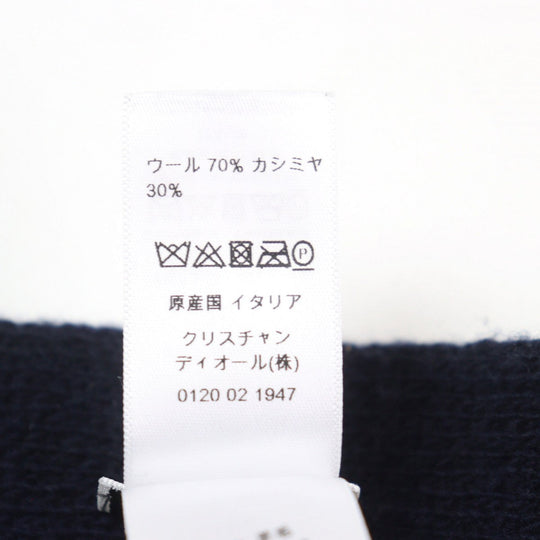 Christian Dior Scarf 85NON308I001 Main: 70% wool, Main: 30% cashmere Navy red mens Used Authentic