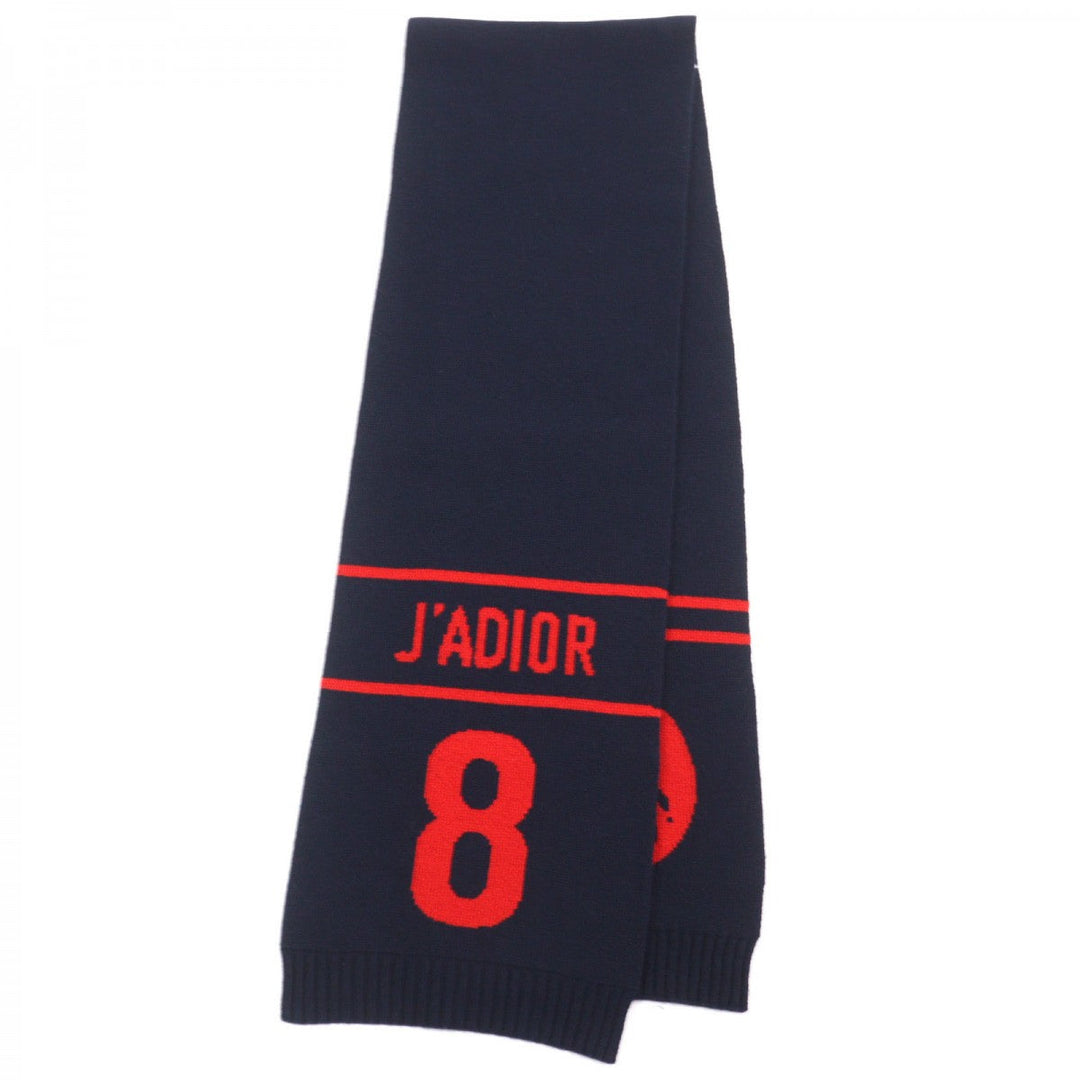 Christian Dior Scarf 85NON308I001 Main: 70% wool, Main: 30% cashmere Navy red mens Used Authentic