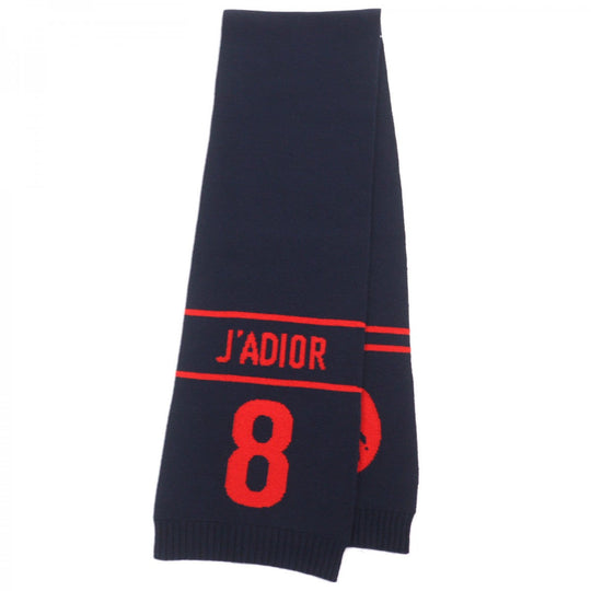 Christian Dior Scarf 85NON308I001 Main: 70% wool, Main: 30% cashmere Navy red mens Used Authentic
