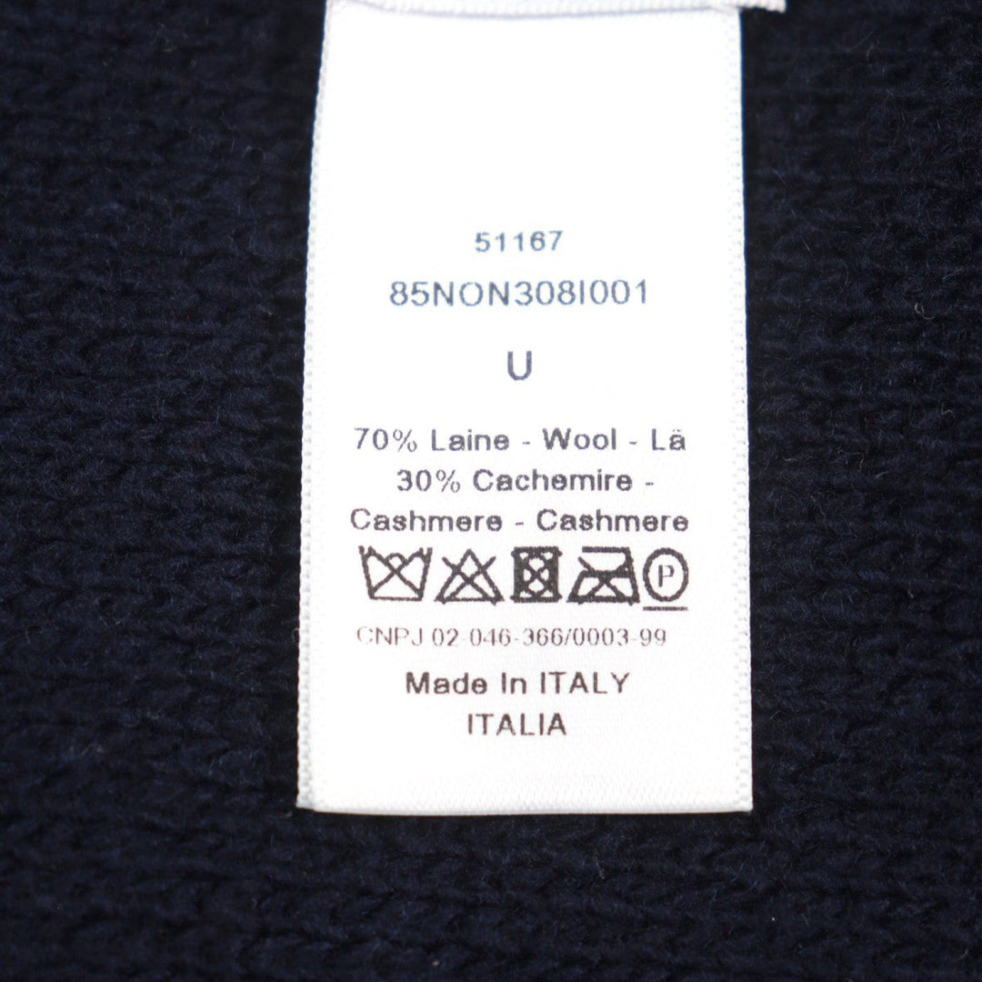 Christian Dior Scarf 85NON308I001 Main: 70% wool, Main: 30% cashmere Navy red mens Used Authentic
