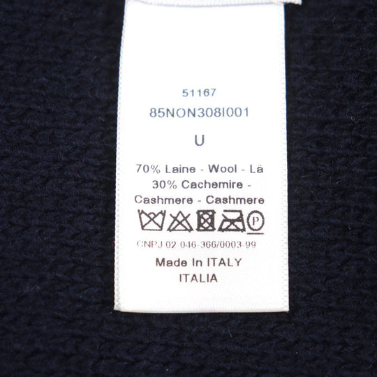 Christian Dior Scarf 85NON308I001 Main: 70% wool, Main: 30% cashmere Navy red mens Used Authentic