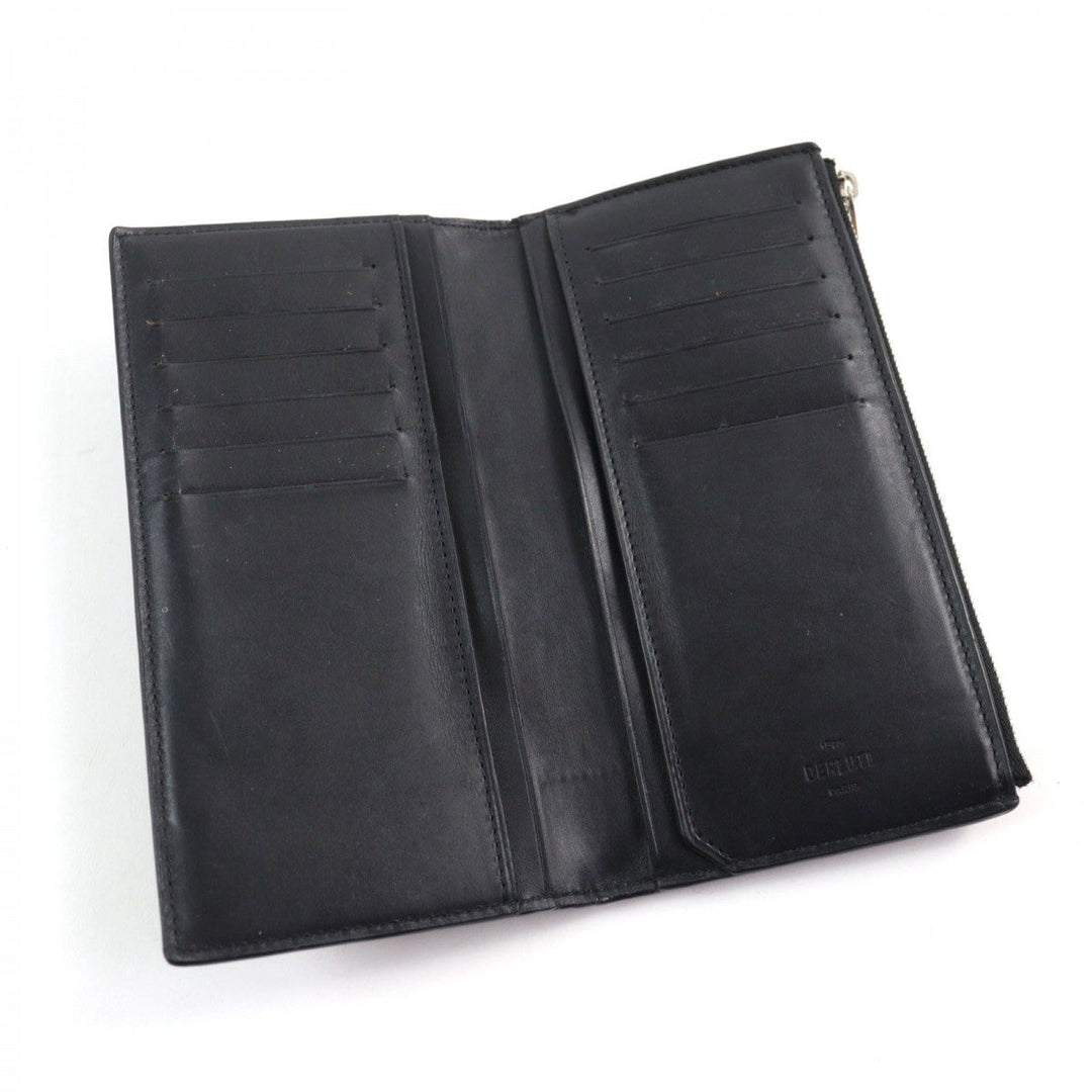Berluti Long Wallet Purse Main: Leather Black type Brown Neo Santal mens Used Authentic
