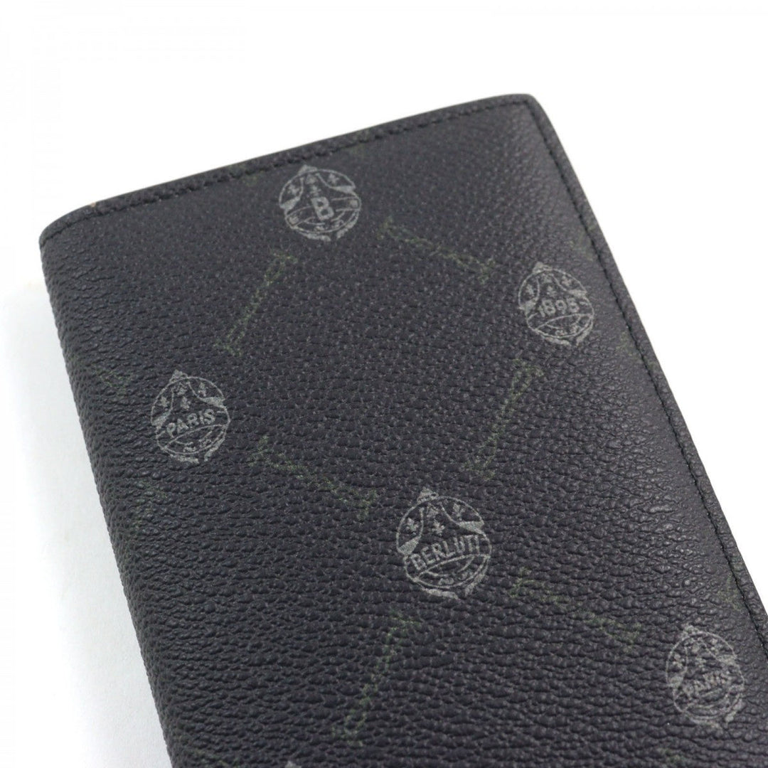 Berluti Long Wallet Purse Main: Leather Black type Brown Neo Santal mens Used Authentic