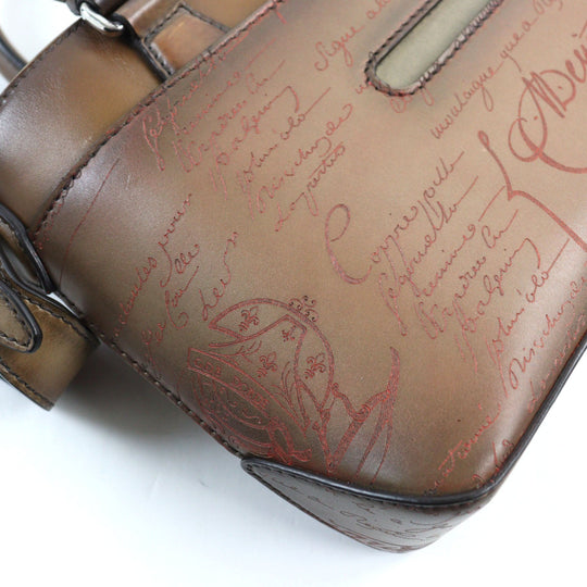 Berluti Shoulder Bag Main: Scritto leather Brown Toujour Gulliver mens Used Authentic