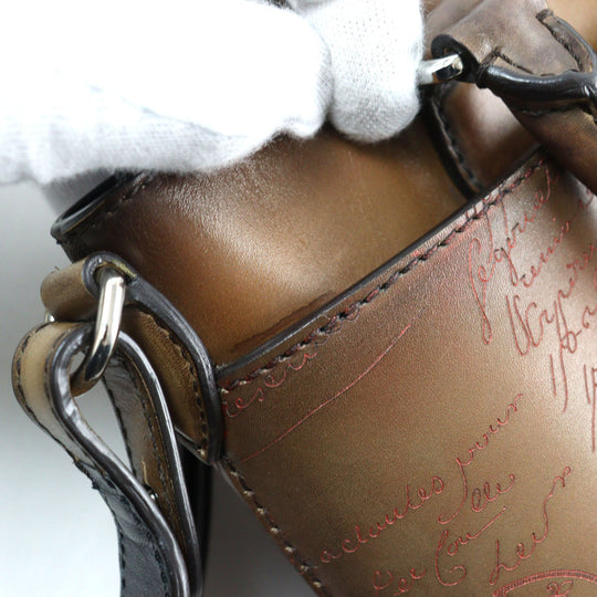 Berluti Shoulder Bag Main: Scritto leather Brown Toujour Gulliver mens Used Authentic