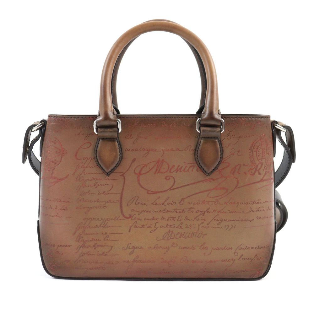 Berluti Shoulder Bag Main: Scritto leather Brown Toujour Gulliver mens Used Authentic