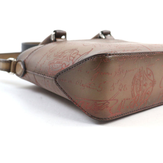 Berluti Shoulder Bag Main: Scritto leather Brown Toujour Gulliver mens Used Authentic