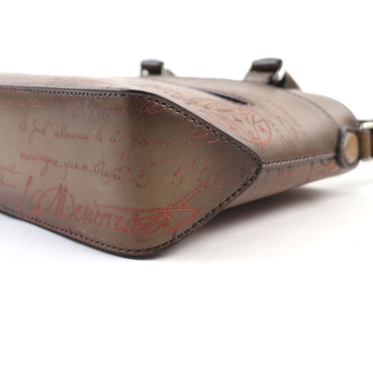 Berluti Shoulder Bag Main: Scritto leather Brown Toujour Gulliver mens Used Authentic