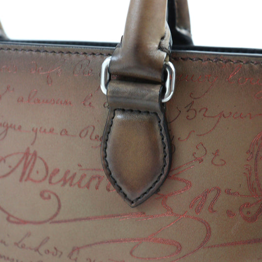 Berluti Shoulder Bag Main: Scritto leather Brown Toujour Gulliver mens Used Authentic