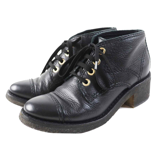 CHANEL boots G30849 Main: Leather black Women 38 Used Authentic