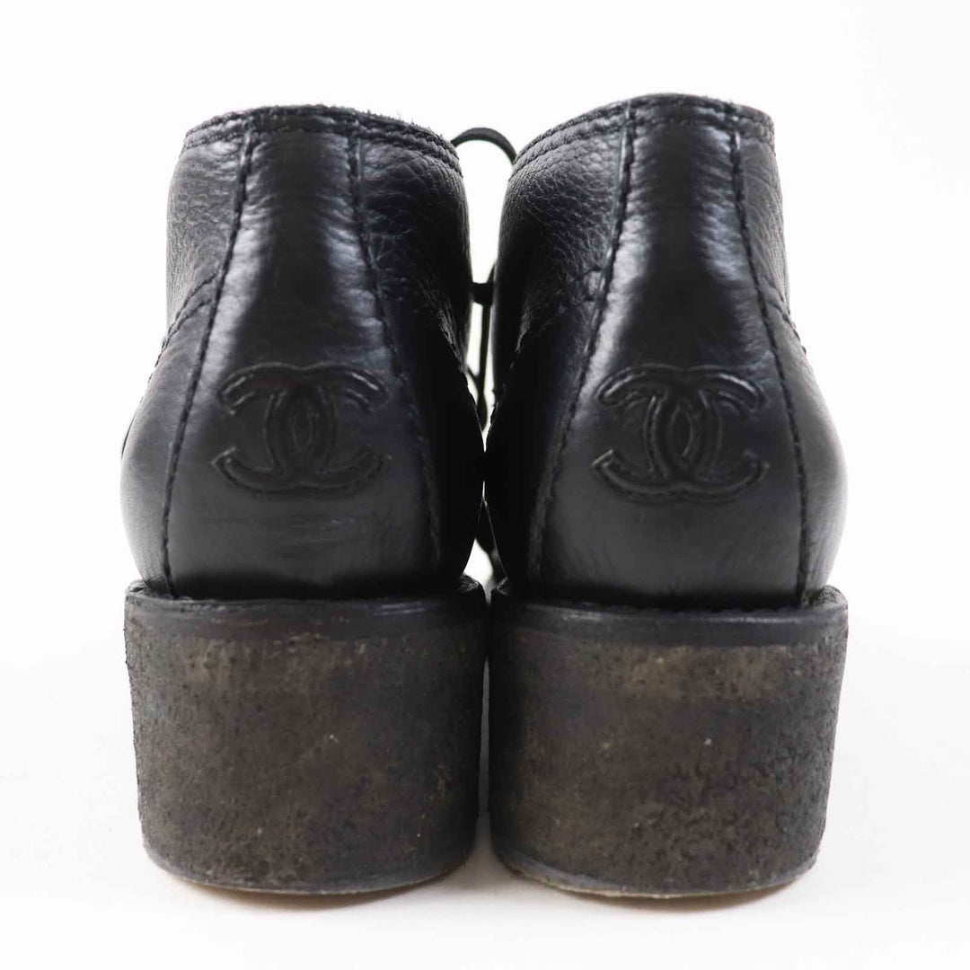 CHANEL boots G30849 Main: Leather black Women 38 Used Authentic