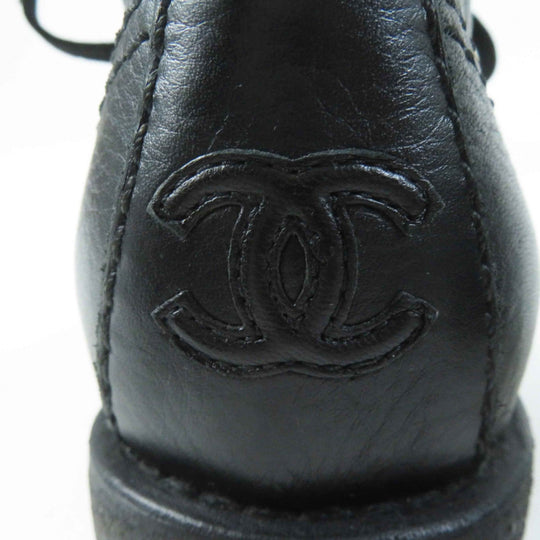 CHANEL boots G30849 Main: Leather black Women 38 Used Authentic
