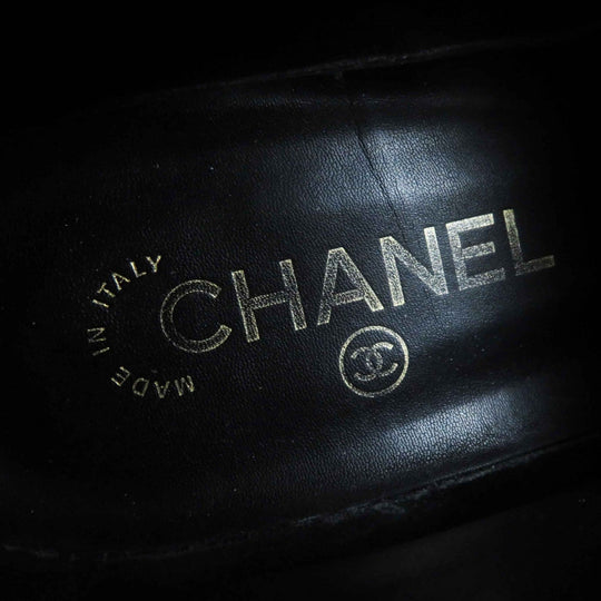 CHANEL boots G30849 Main: Leather black Women 38 Used Authentic