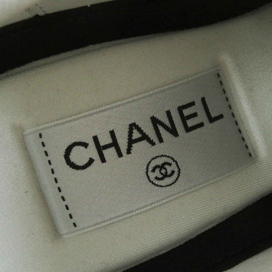 CHANEL sneakers 23B G45208 Main: Velvet, Part: Suede calfskin Black White Women 39 Used Authentic