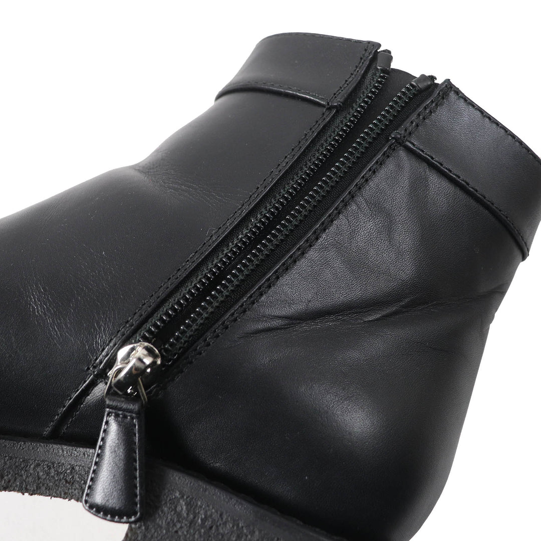 CHANEL short boots G31204 Main: Leather black Women 36 Used Authentic