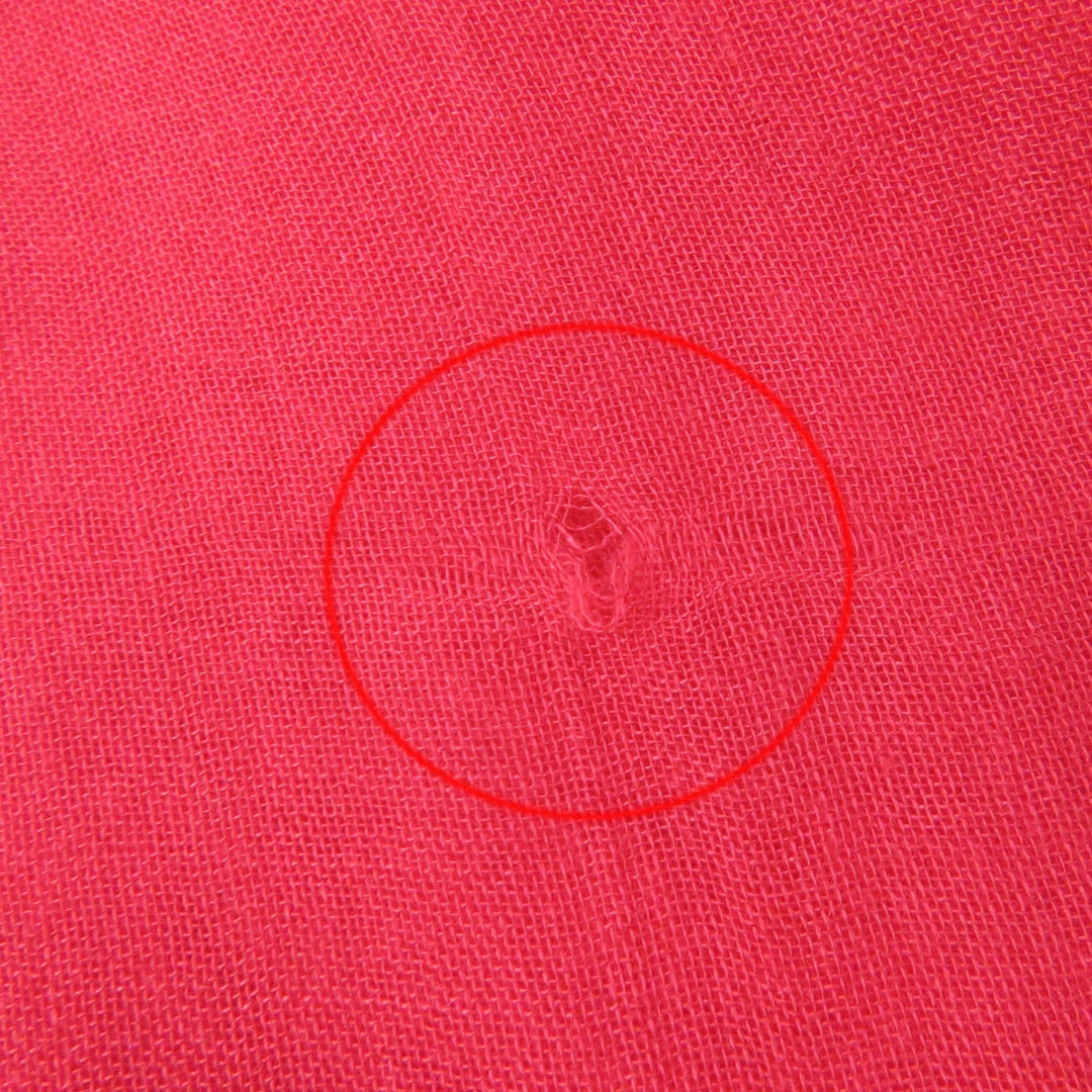 CHANEL shawl Main: 90% modal, Main: 10% cashmere Red type Women Used Authentic