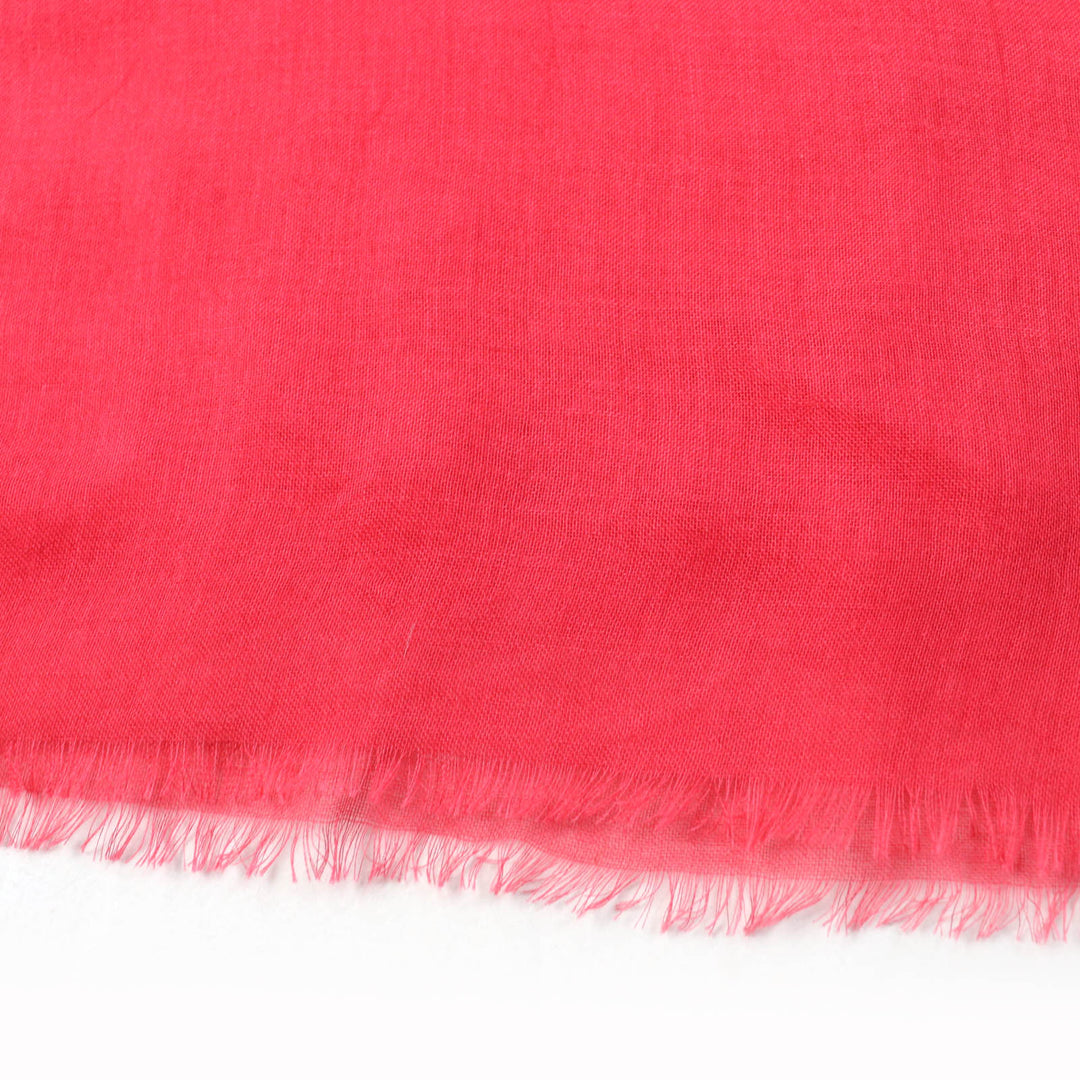 CHANEL shawl Main: 90% modal, Main: 10% cashmere Red type Women Used Authentic