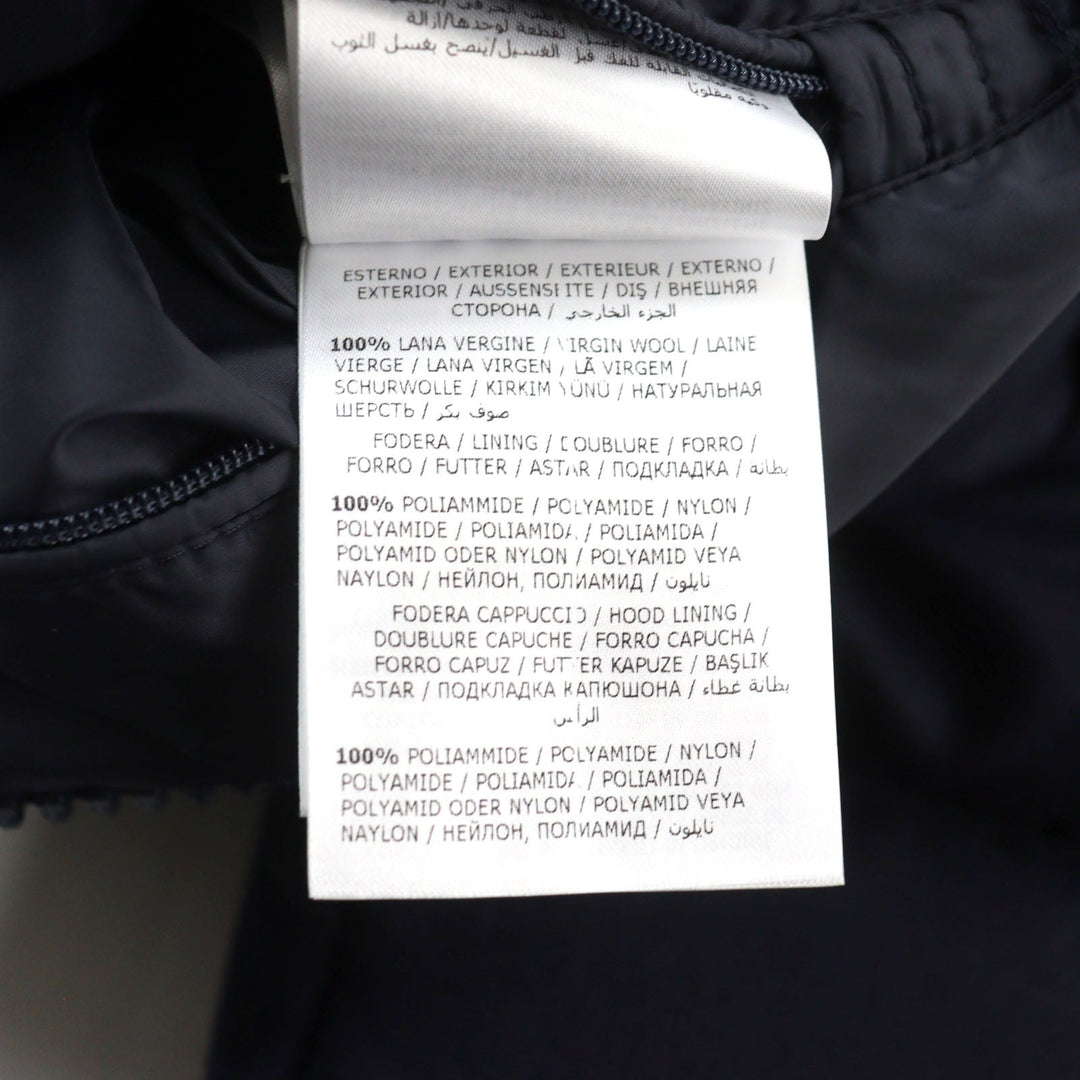 MONCLER Down jacket D20914033805 54272 Outer: 100% wool, Lining: 100% nylon, Part: 100% nylon, Filling: 90% down, Filling: 10% feather Navy MONTGENEVRE GIUBBOTTO mens Zero Size Used Authentic