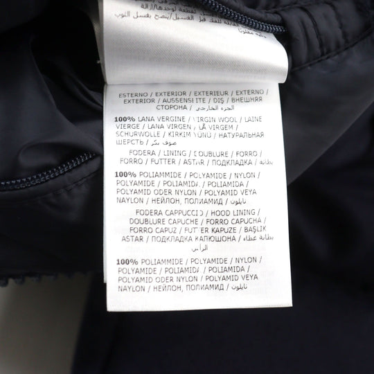 MONCLER Down jacket D20914033805 54272 Outer: 100% wool, Lining: 100% nylon, Part: 100% nylon, Filling: 90% down, Filling: 10% feather Navy MONTGENEVRE GIUBBOTTO mens Zero Size Used Authentic