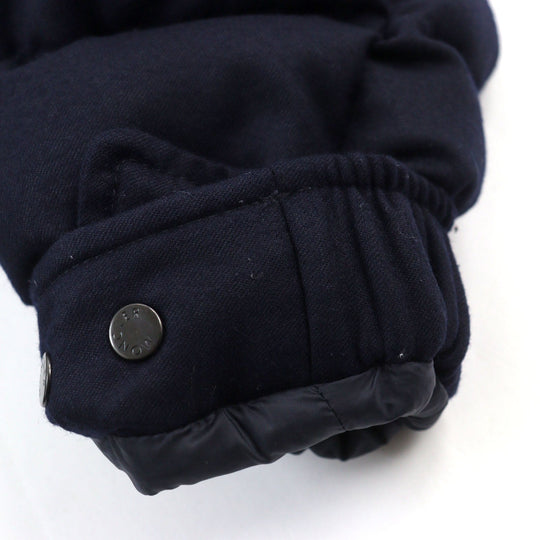 MONCLER Down jacket D20914033805 54272 Outer: 100% wool, Lining: 100% nylon, Part: 100% nylon, Filling: 90% down, Filling: 10% feather Navy MONTGENEVRE GIUBBOTTO mens Zero Size Used Authentic