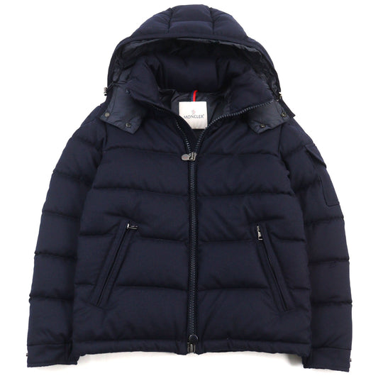 MONCLER Down jacket D20914033805 54272 Outer: 100% wool, Lining: 100% nylon, Part: 100% nylon, Filling: 90% down, Filling: 10% feather Navy MONTGENEVRE GIUBBOTTO mens Zero Size Used Authentic