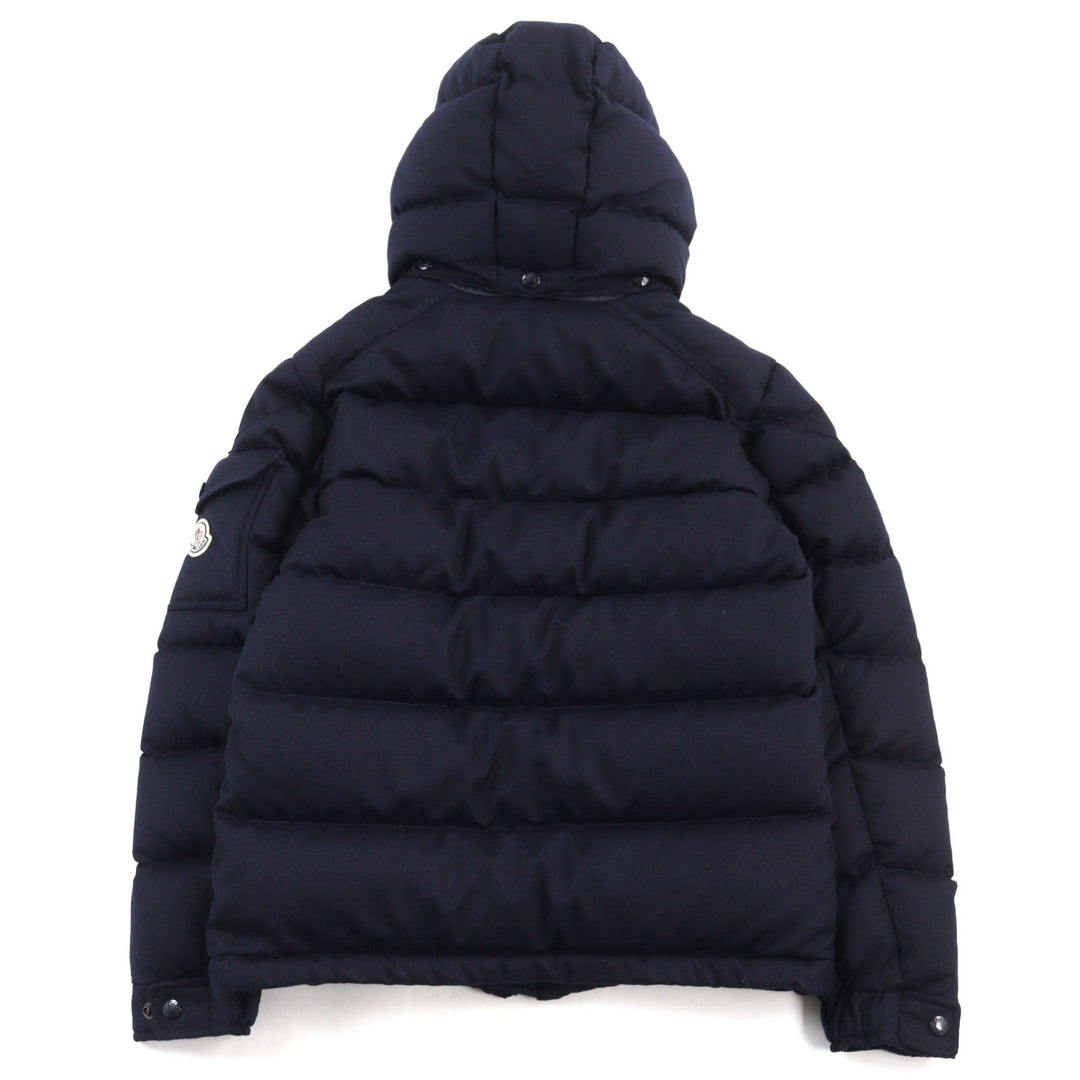 MONCLER Down jacket D20914033805 54272 Outer: 100% wool, Lining: 100% nylon, Part: 100% nylon, Filling: 90% down, Filling: 10% feather Navy MONTGENEVRE GIUBBOTTO mens Zero Size Used Authentic